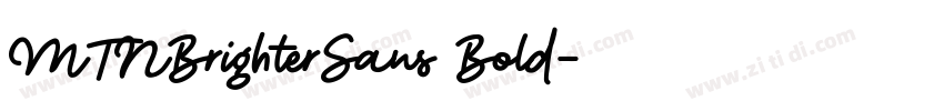 MTNBrighterSans Bold字体转换